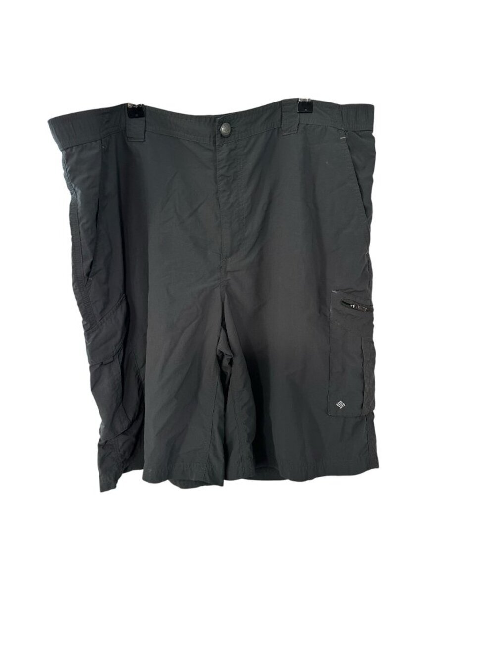 Columbia Men Size 40 Omni Shade Gray Cargo Shorts Nylon UPF Sun Protection 12 in